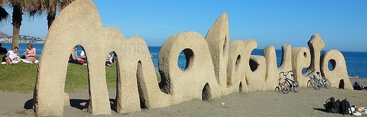 Strand in Malaga malaga, spanje, strand